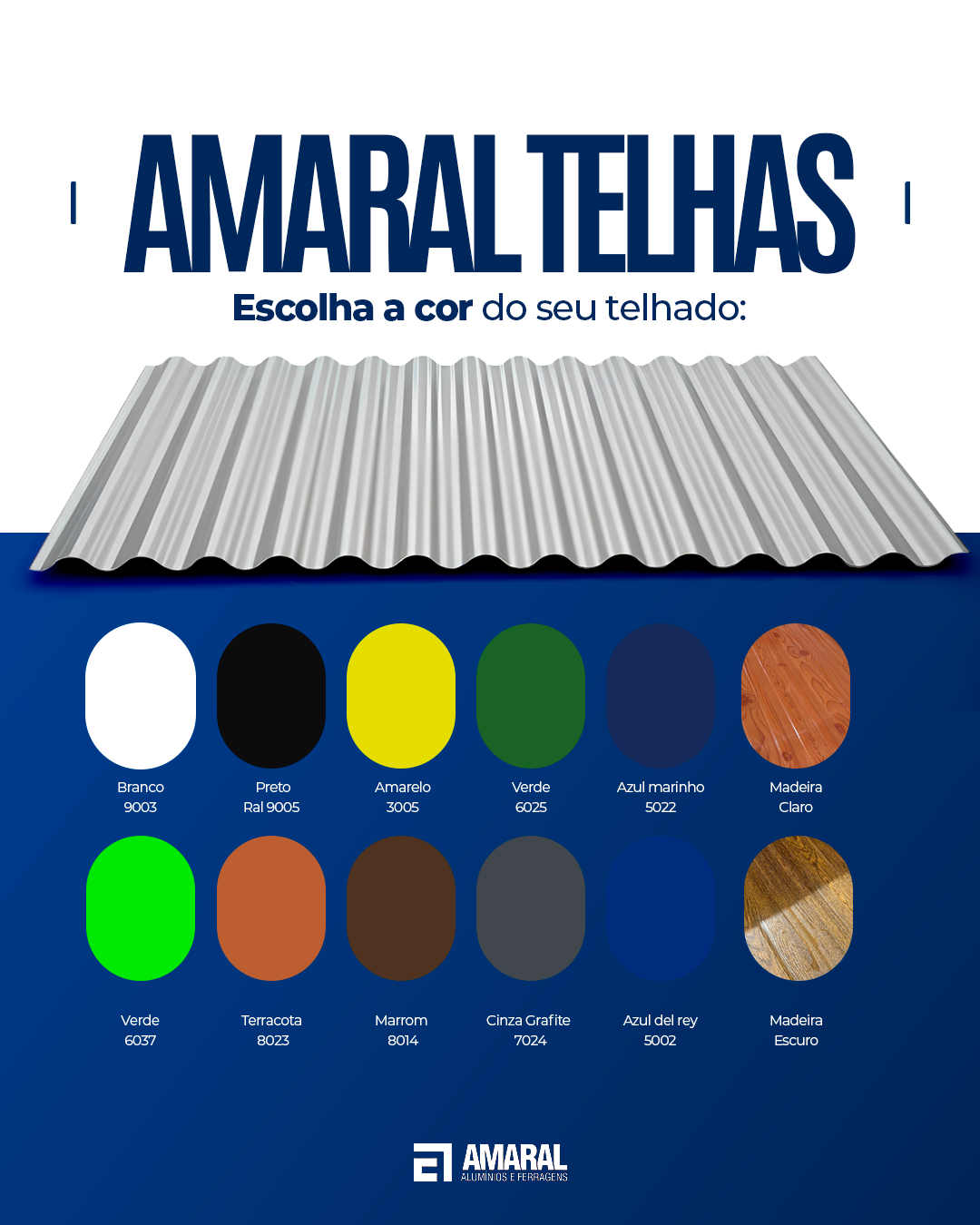 Painéis metálicos modernos